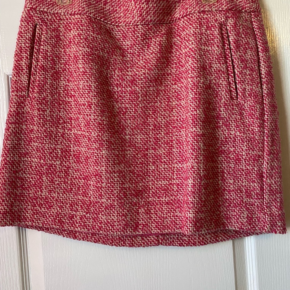 Banana Republic Pink Tweed Mini Skirt